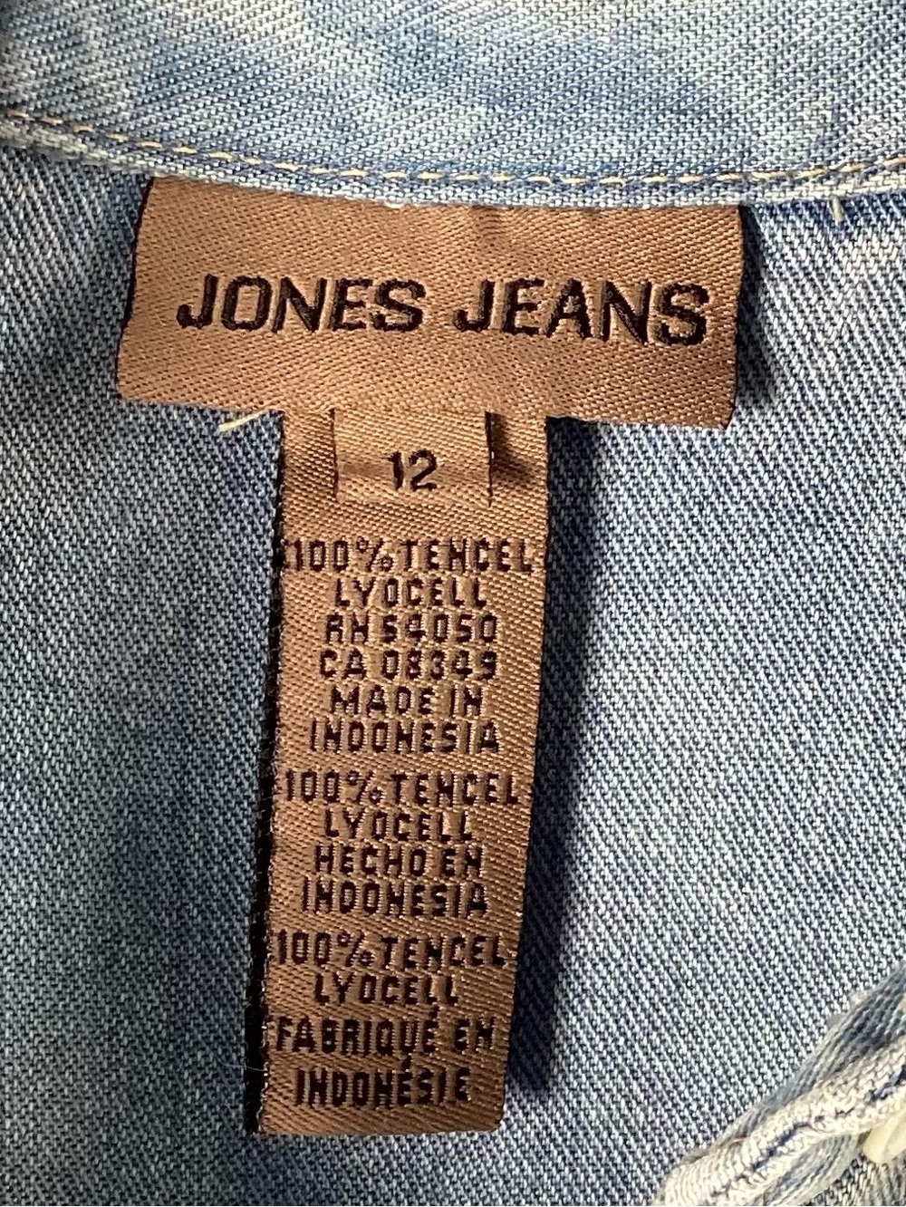 Jones Jeans Light Blue Denim-Look Maxi Dress - Picture 3 of 6